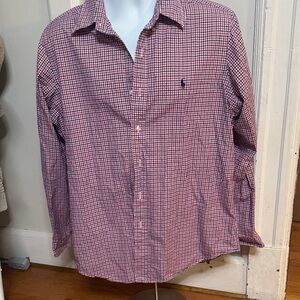 Ralph Lauren Red and White Checkered Shirt